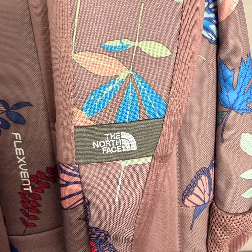 The North Face Mauve Floral & Butterfly Backpack - Picture 4 of 12